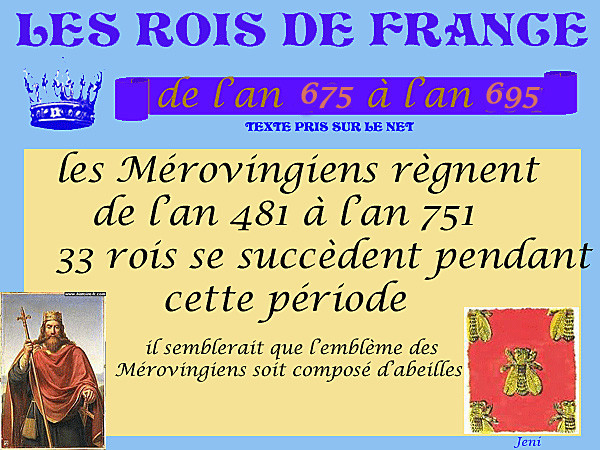 LES ROIS DE FRANCE