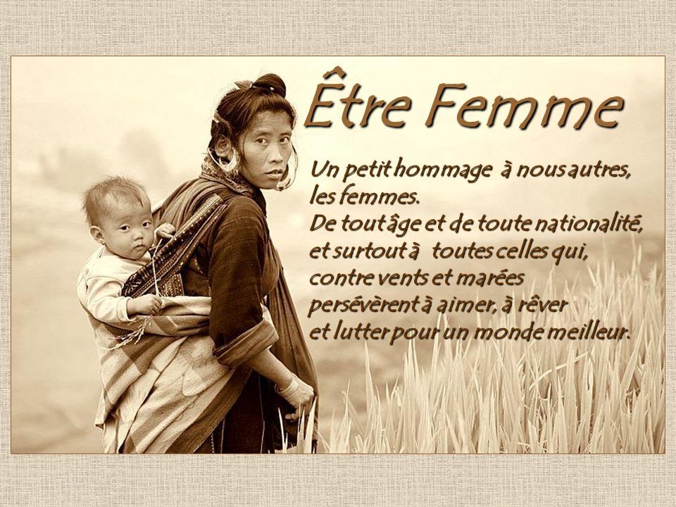 LE DROIT DES FEMMES